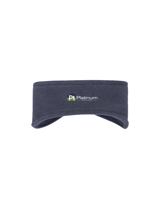 Navy Stretch Fleece Headband w/Platinum Vapor Recovery Logo