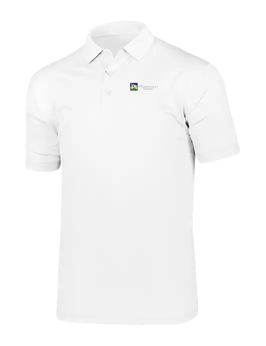 Callaway Vibrant Bright White Ventilated Polo w/Platinum Vapor Recovery Logo