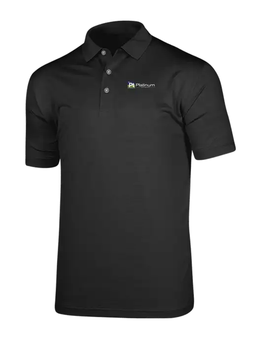 Callaway Vibrant Black Ventilated Polo w/Platinum Vapor Recovery Logo