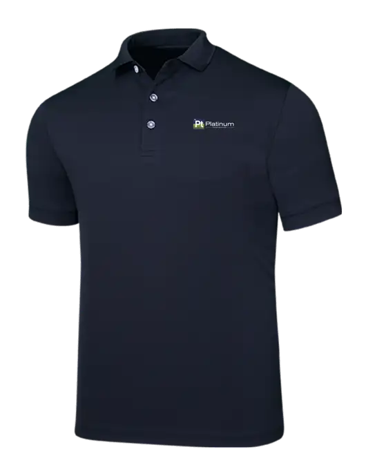 Callaway Ottoman Navy Polo w/Platinum Vapor Recovery Logo