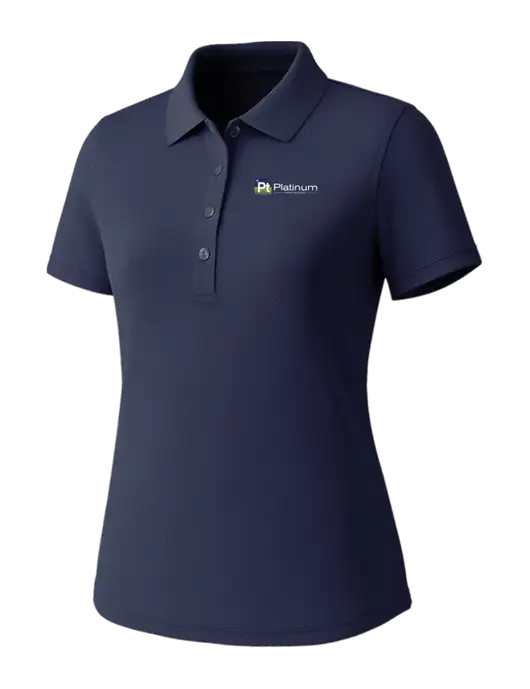 Callaway Womens Core Navy Performance Polo w/Platinum Vapor Recovery Logo