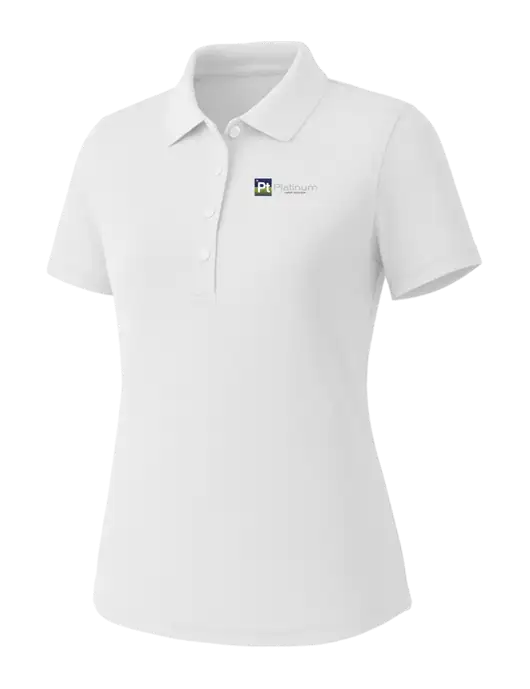 Callaway Womens Core Bright White Performance Polo w/Platinum Vapor Recovery Logo