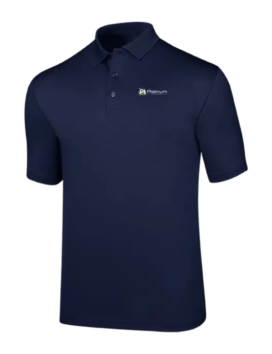 Callaway Opti-Dri Navy Chev Polo w/Platinum Vapor Recovery Logo