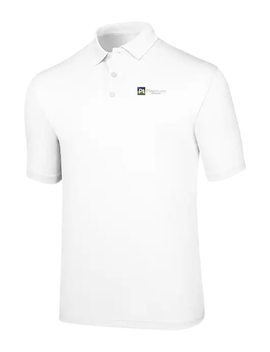 Callaway Opti-Dri White Chev Polo w/Platinum Vapor Recovery Logo