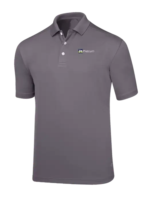 Callaway Core Medium Grey Performance Polo w/Platinum Vapor Recovery Logo