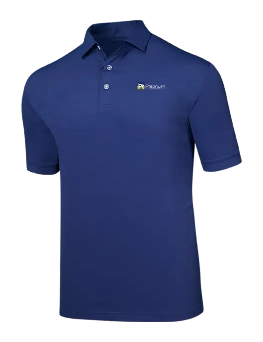 Callaway Navy Fashion Tonal Polo w/Platinum Vapor Recovery Logo