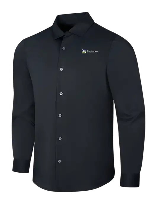 Black City Stretch Shirt w/Platinum Vapor Recovery Logo