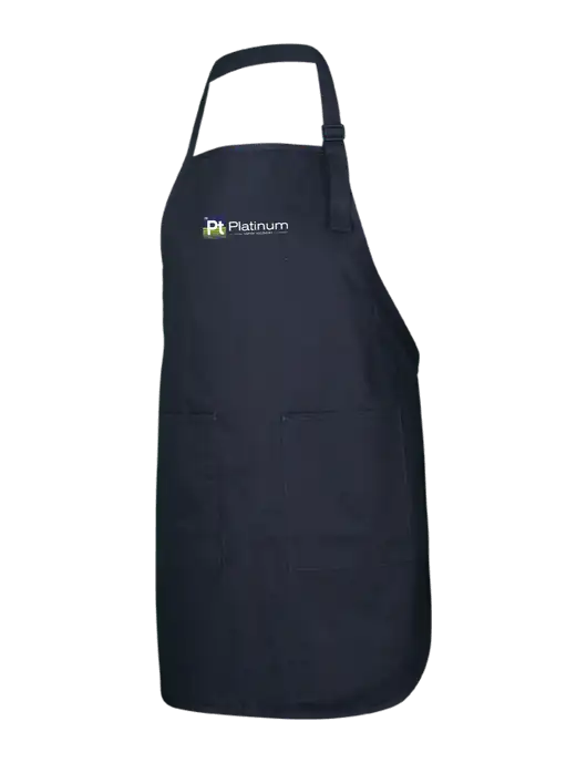 Full-Length Black Apron With Pockets w/Platinum Vapor Recovery Logo