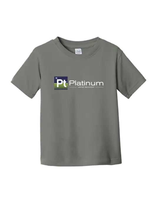 Rabbit Skins Charcoal Toddler Fine Jersey Tee w/Platinum Vapor Recovery Logo