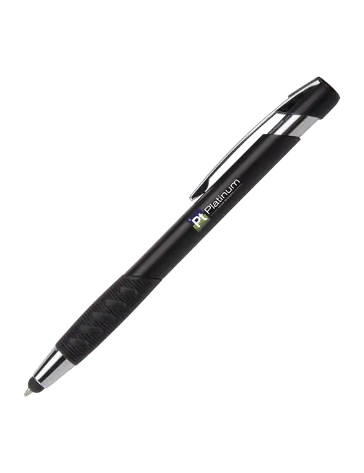 Alize Black Stylus Black Ink Pen w/Platinum Vapor Recovery Logo