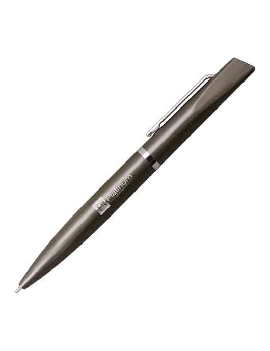 Santos Gunmetal Pen - Black Ink w/Platinum Vapor Recovery Logo
