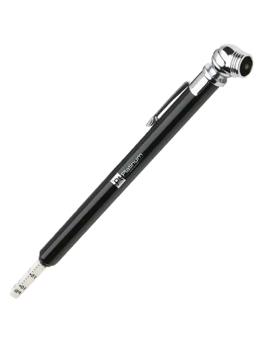 Quick View Black Tire Gauge w/Platinum Vapor Recovery Logo