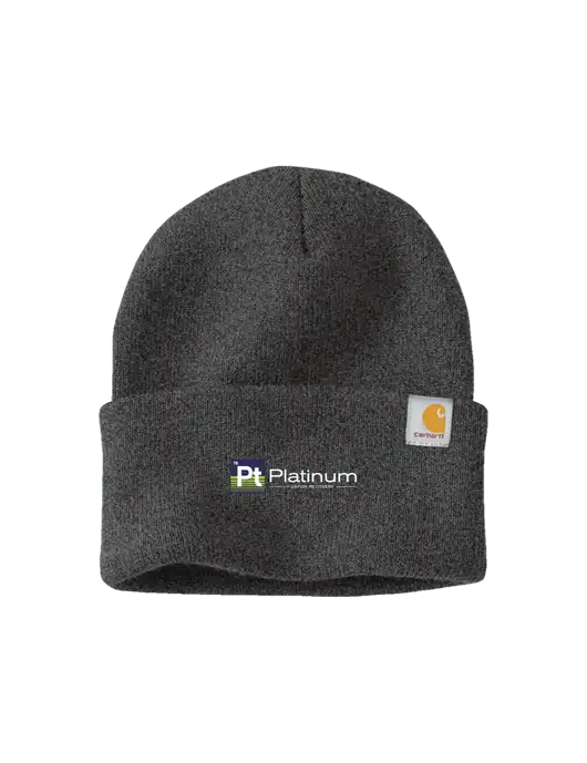Carhartt Dark Grey Watch Cap 2.0 w/Platinum Vapor Recovery Logo