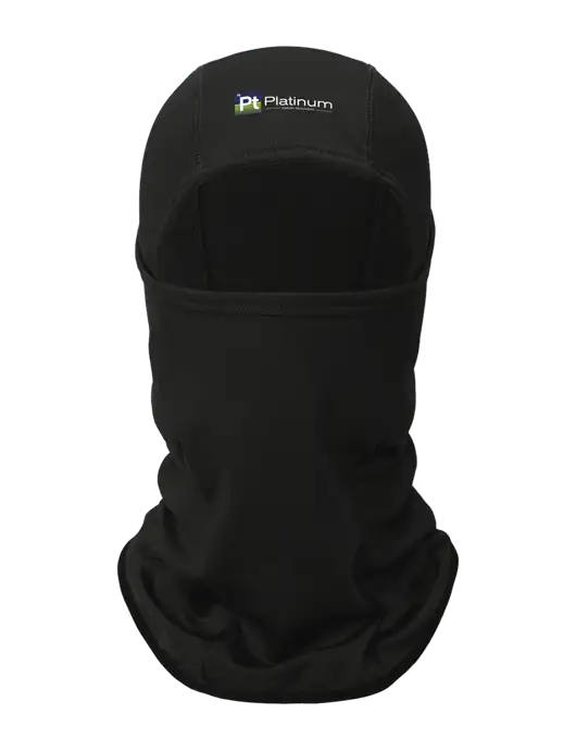 Black CornerStone Smooth Fleece Face Mask w/Platinum Vapor Recovery Logo