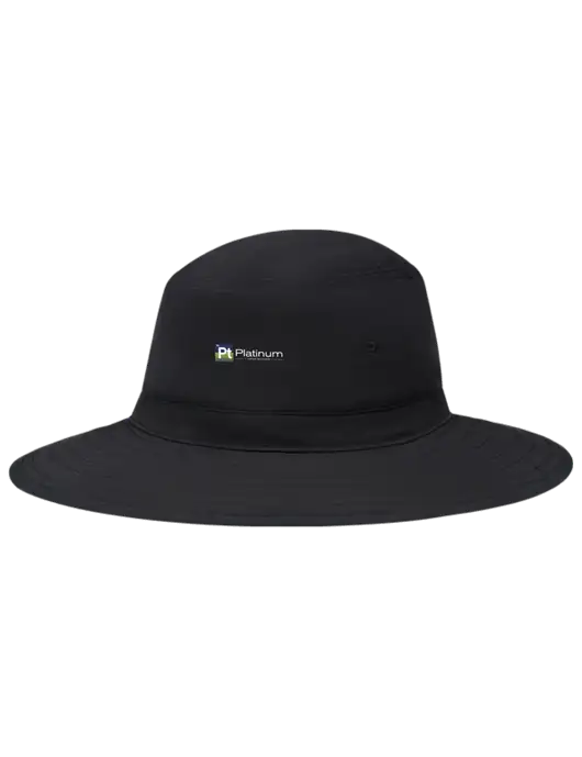 Black Booney Sun Hat w/Platinum Vapor Recovery Logo