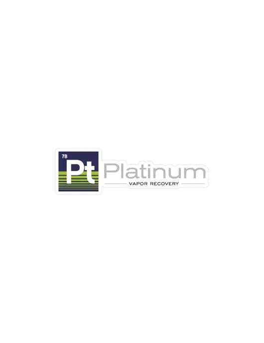 Platinum Vapor Recovery Medium Decal (5.5"w)