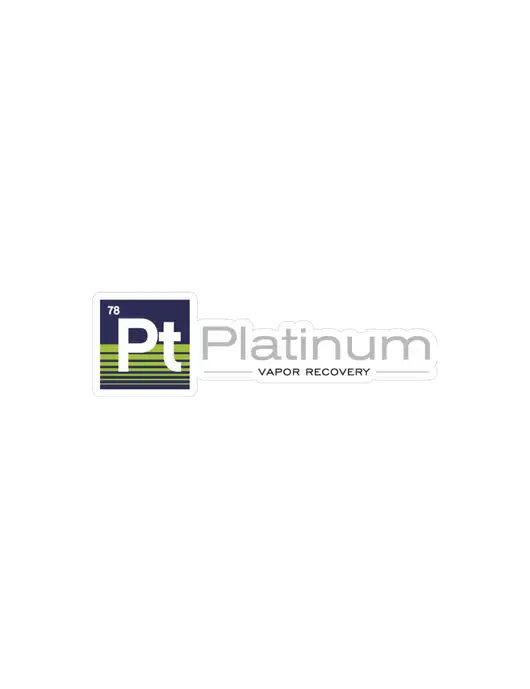 Platinum Vapor Recovery Medium Large Decal (6.75'w)